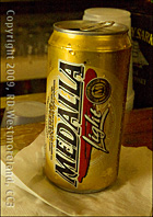 An Ice Cold Medalla Beer- 'Cerveza' From Puerto Rico