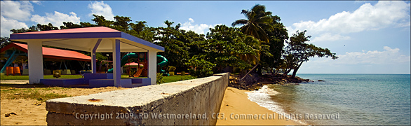Public Beach Area of Rincon, Puerto Rico