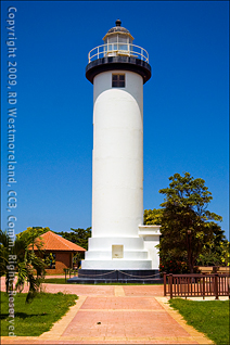 Rincon Lighthouse at the Whale Observation Park in Puerto Rico