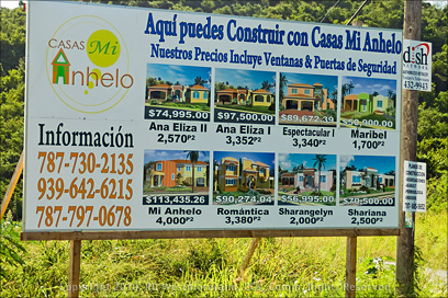 Real Estate Development Sign in Coamo, Puerto Rico