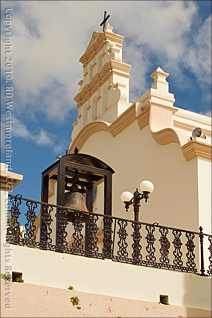Detail of Catholic Church on the Plaza of Coamo, Puerto Rico