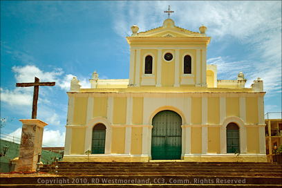 Catholic Church at the Top of the Upper Plaza in San German Puerto Rico