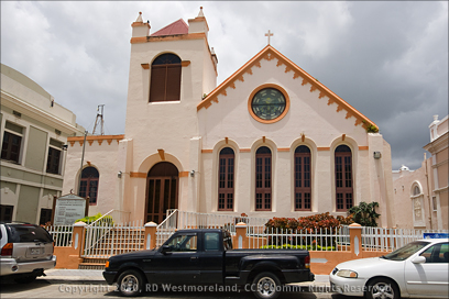Old Methodist Church on Plaza in Guayama, Puerto Rico