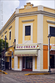 Rex Cream on the Plaza in Guayama, Puerto Rico
