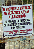 Warning Sign in Spanish in Aguirre, Puerto Rico