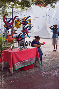 Handmade Masks For Sale by Artesano in the Plaza of Ponce, Puerto Rico