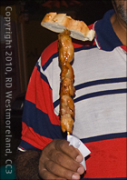 Pincho on a Bamboo Skewer, Puerto Rico