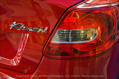 Rear Tail-light Detail of Kizashi from the Car Show at the Plaza Las Américas in San Juan, Puerto Rico