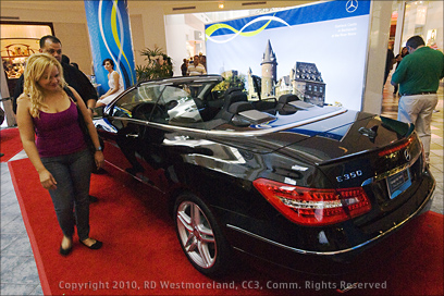 A Mercedes E350 Convertible at the Plaza Las Américas in San Juan, Puerto Rico