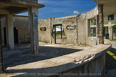 Ruins of Concrete Restaurant on the Shoreline of Santa Isabel, Puerto Rico