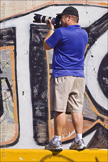 Member of San Juan Photo Club Shooting Graffiti