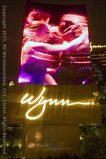 Las Vegas Wynn Sign on Street, Nevada