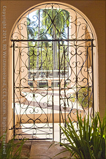 Wrought Iron Gate at Tropical Agriculture Research Station of Mayagüez, Puerto Rico