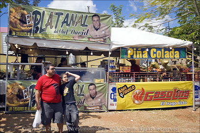 El Platanal Booth at the Coffee Festival in Maricao, Puerto Rico