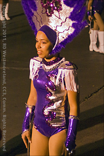 Night-Time Shot of Parade Performer During Carnival Week in Ponce, Puerto Rico