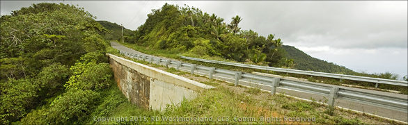 Mountain Ridge line Road of Puerto Rico