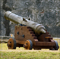 British Battle of 1797, Bronze Cannon, El Morro Fort of Old San Juan, Puerto Rico