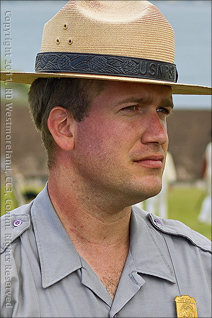 Park Ranger Mr. Her­man Montes on the Grounds of El Morro Fort in Old San Juan, Puerto Rico