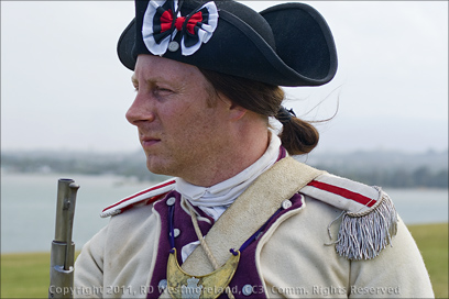 British Battle of 1797 Reenactor Portrait, El Morro Fort of Old San Juan, Puerto Rico