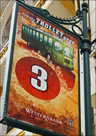 Trolley Stop Number Three Sign in Old San Juan, Puerto Rico