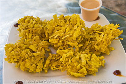 A Puerto Rican Dish, Arañitas, Shredded and Fried Yuca