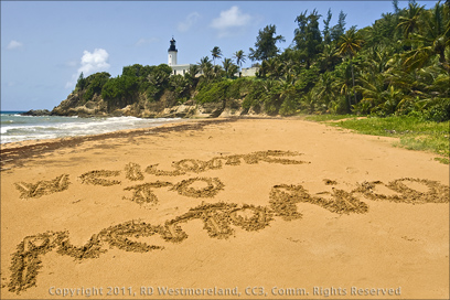 Welcome to PR in the Sand at the Punta Tuna Beach With Lighthouse Above