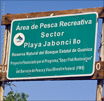 Sign on Hwy 333 for Turnoff to Unmaintained Road and Beach of Playa Jaboncillo Near Guanica, Puerto Rico