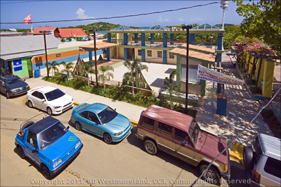 Overview of Shoreside Plaza in La Parguera, Puerto Rico