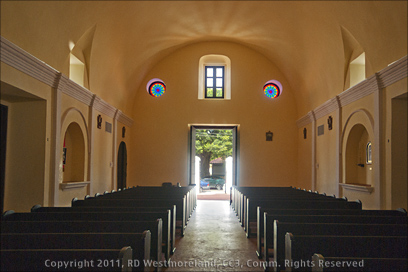 Interior View of Church Near the Plaza of Juncos, Puerto Rico