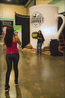 Giant Cup of Coffee on Display at the Second Annual Coffee Expo Held at the San Juan Convention Center in PR