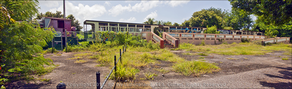 Panorama of Abandoned Train Station in Arroyo, Puerto Rico