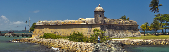Bay Side View of Fort San Juan de la Cruz, El Canuelo on San Juan Bay