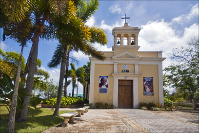 The Catholic Church on the Plaza of Dorado, in Puerto Rico