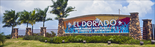 Entrance to the El Dorado Agricultural Park of Dorado, in Puerto Rico