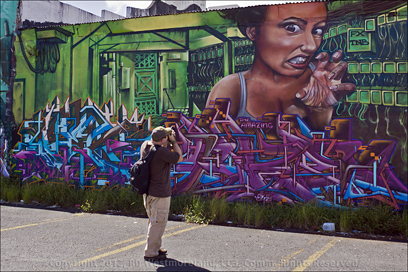 Photographer Shooting Street Art of Santurce