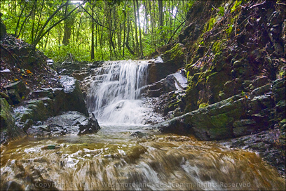 Waterfall in the Hoya, Down Behind the House