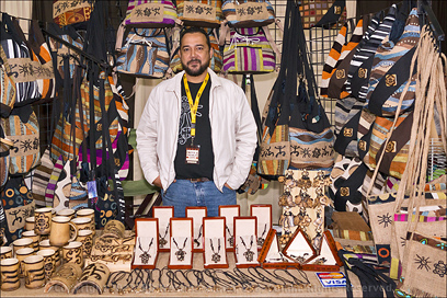 Coffee and Chocolate Expo 2012, Artesano Taino Indian Display, San Juan