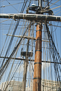 Rigging Detail of the HMS Bounty in the San Juan Bay