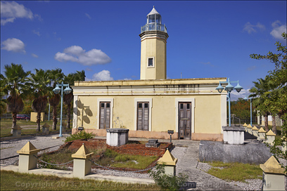 Punta de las Figuras Lighthouse, Back View in Arroyo