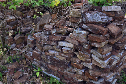 Sorted and Reclaimed Brick on the Grounds of Hacienda La Esperanza Near Manati