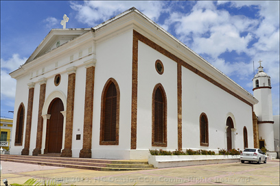 Historic Church, Full View, on the Plaza of Manati