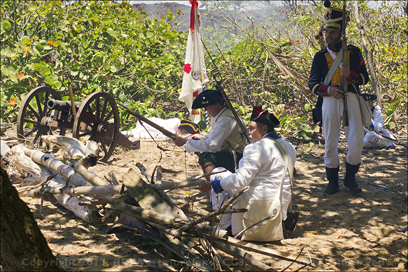 Spanish Regulars Prepared for the Battle of Cangrejos on the Grounds of Hacienda La Esperanza Near Manati