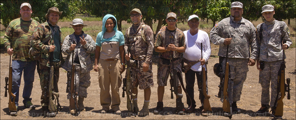 The Iguana Hunters of PR- The Crew and a Student, in Santa Isabel, PR
