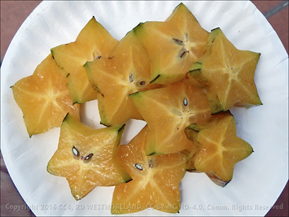 Sliced Star Fruit