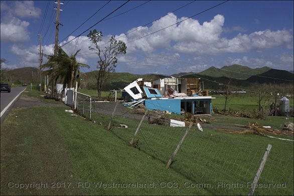 Gabia Hurricane Damage on Highway 545