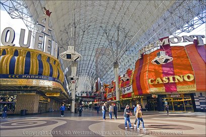 View of Las Vegas Fremont Street Experience During the Day, Nevada
