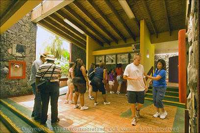 Ticket Line for Tour Tickets at the Camuy Cave Park in Puerto Rico