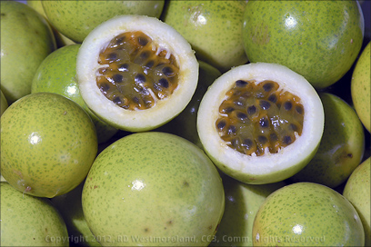 Cut Parcha (Passion Fruit) from Home Garden